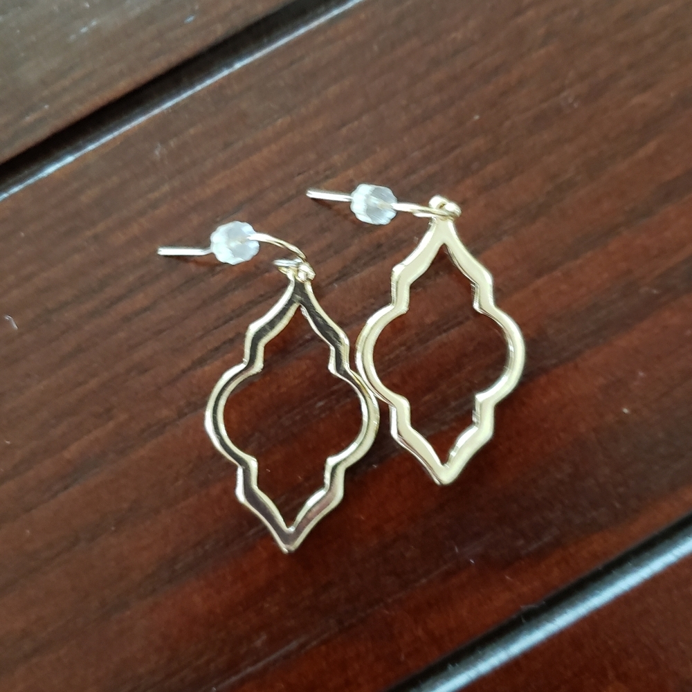Gold Dangling Earrings
